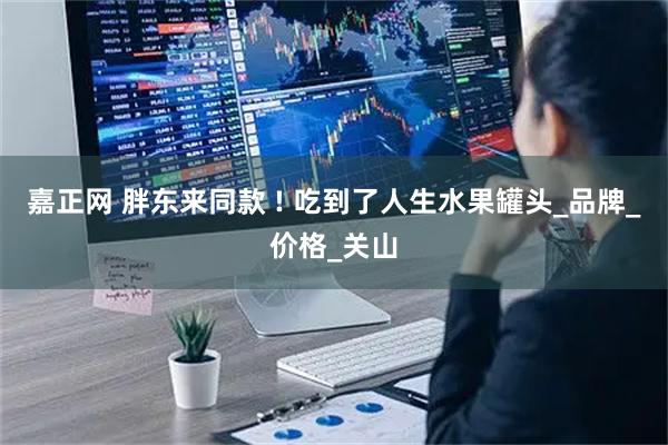 嘉正网 胖东来同款 ! 吃到了人生水果罐头_品牌_价格_关山