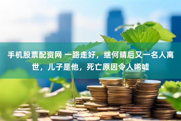 手机股票配资网 一路走好，继何晴后又一名人离世，儿子是他，死亡原因令人唏嘘
