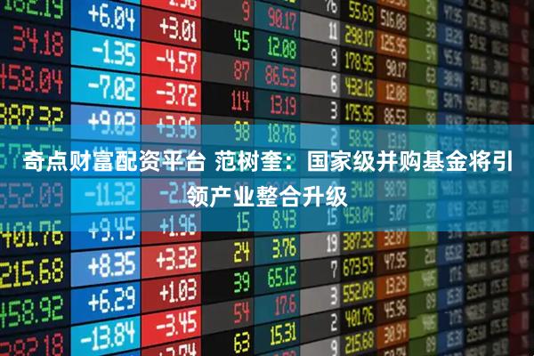 奇点财富配资平台 范树奎：国家级并购基金将引领产业整合升级