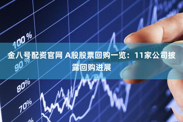 金八号配资官网 A股股票回购一览：11家公司披露回购进展