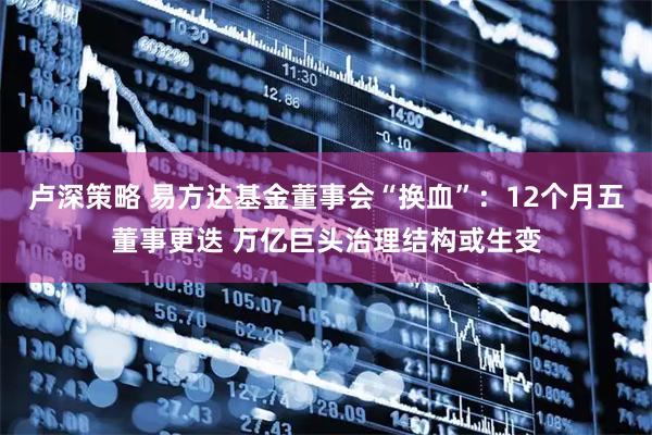 卢深策略 易方达基金董事会“换血”：12个月五董事更迭 万亿巨头治理结构或生变